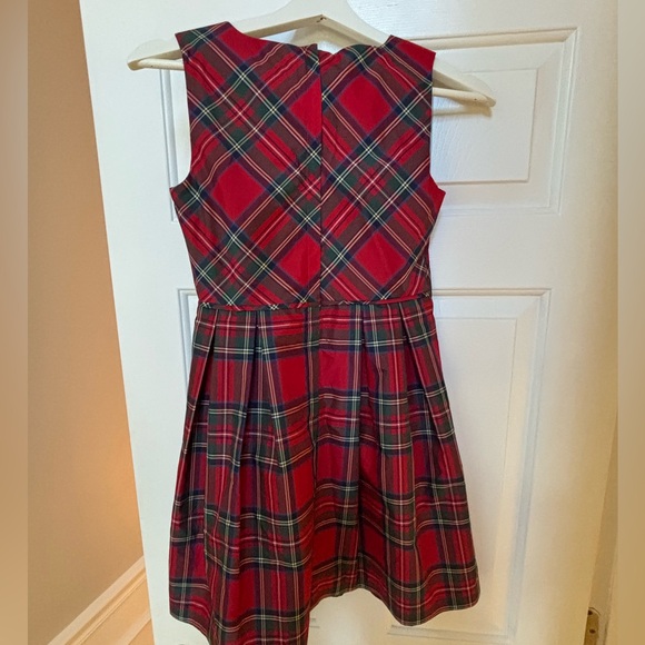 Vineyard Vines Jolly Plaid Dress Calypso Red Holiday Christmas Girl's 12 - Picture 5 of 7